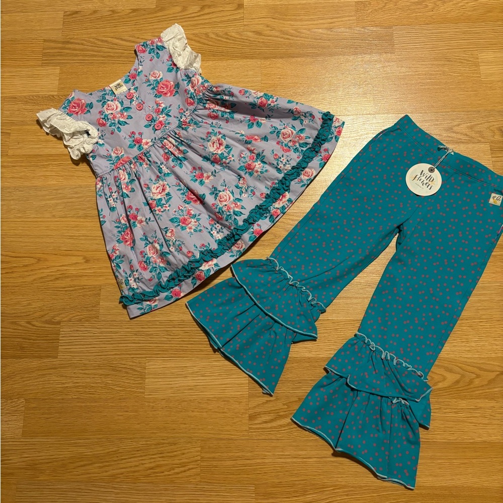 New “Wildflower” 2pc set size 4 with tag